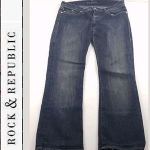 ROCK & REPUBLIC Jeans size 28  inseam 27" hemmed